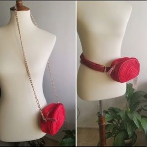 Velvet Quilted Fanny Pack